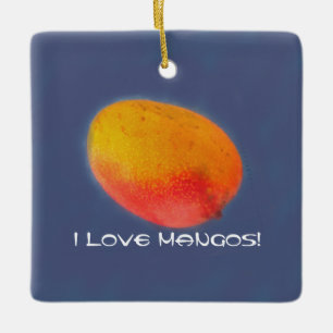 I Love Mango Keramisch Ornament