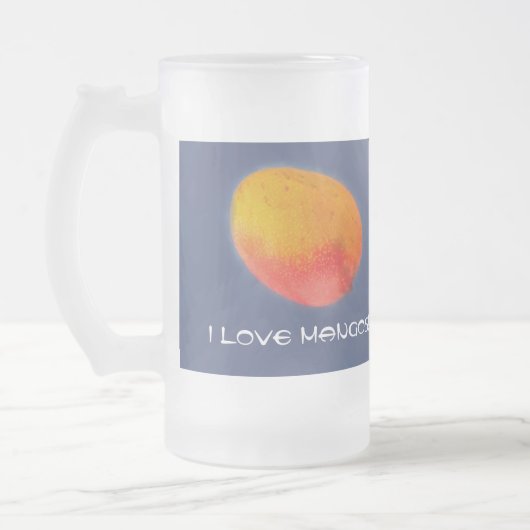 I Love Mango Matglas Bierpul (Links)