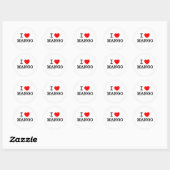 I Love Mango Ronde Sticker (Vel)
