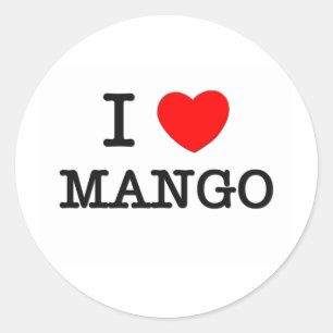 I Love Mango Ronde Sticker