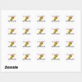 I Love Mangos Ronde Sticker (Vel)