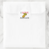 I Love Mangos Ronde Sticker (Tas)