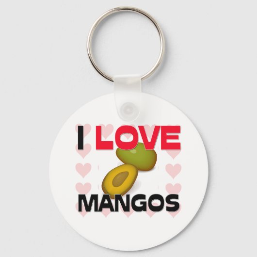 I Love Mangos Sleutelhanger (Voorkant)