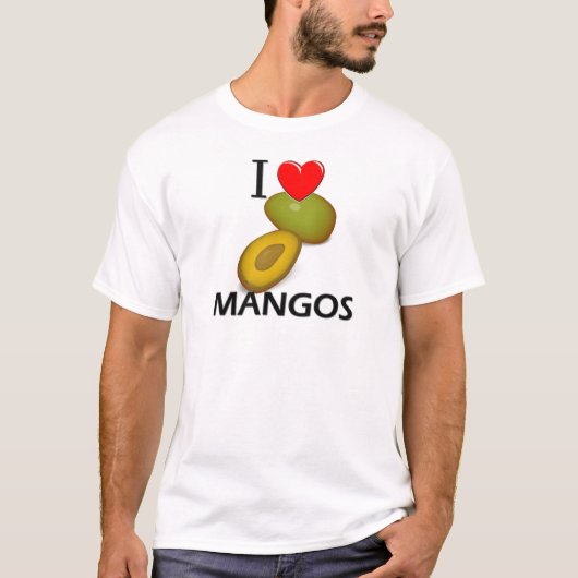 I Love Mangos T-shirt (Voorkant)