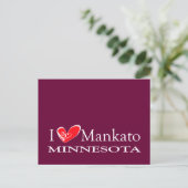 I Love Mankato Minnesota Briefkaart (Staand voorkant)