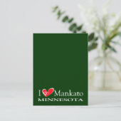 I Love Mankato Minnesota Briefkaart (Staand voorkant)