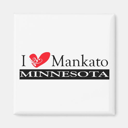 I Love Mankato Minnesota Magneet (Voorkant)