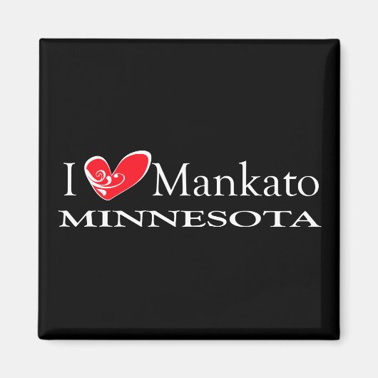 I Love Mankato Minnesota Magneet (Voorkant)