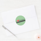 I Love Mankato Minnesota Ronde Sticker (Envelop)