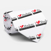 I Love Mankato Minnesota Stropdas (Opgerold)