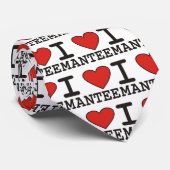 I Love Mantee Stropdas (Opgerold)