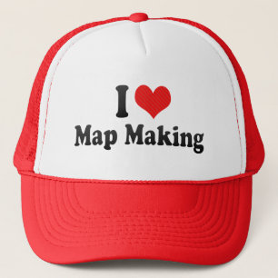 I Love Map Making Trucker Pet