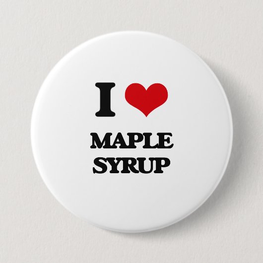 I Love Maple Syrup Ronde Button 7,6 Cm (Voorkant)