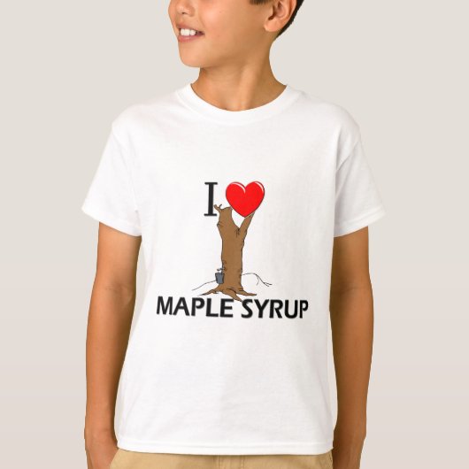 I Love Maple Syrup T-shirt (Voorkant)