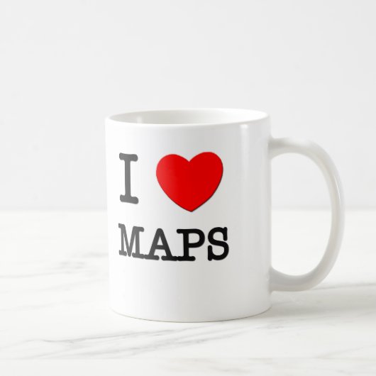 I Love Maps Koffiemok (Rechts)