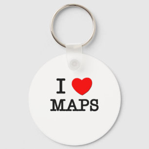 I Love Maps Sleutelhanger