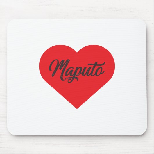 I Love Maputo - Mozambique Muismat (Voorkant)