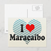 I Love Maracaibo, Venezuela Briefkaart (Voorkant / Achterkant)