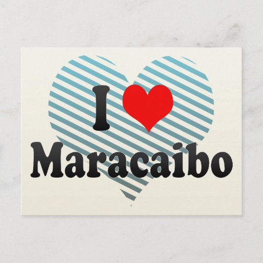 I Love Maracaibo, Venezuela Briefkaart (Voorkant)