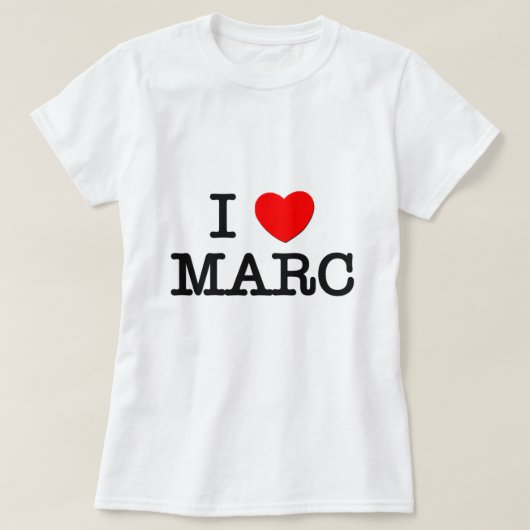 I Love Marc T-shirt (Design voorkant)