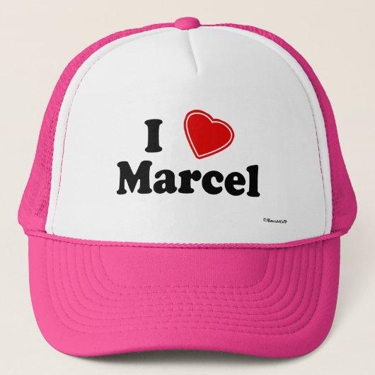 I Love Marcel Trucker Pet (Voorkant)