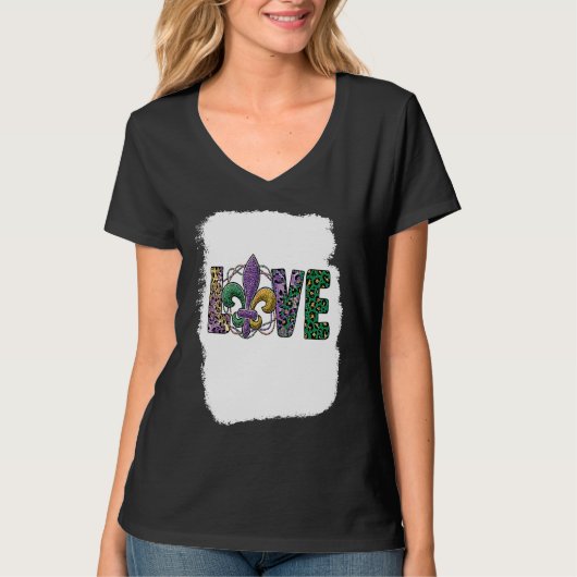 I Love Mardi Gras  Carnival Party mardi gras T-shirt (Voorkant)