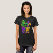 I Love Mardi Gras Funny Glitter Mardi Gras Women G T-shirt (Voorkant volledig)