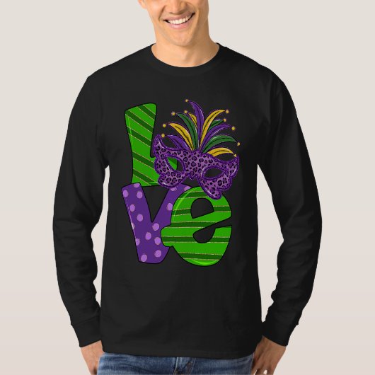 I Love Mardi Gras  Mardi Gras  For Girls T-shirt (Voorkant)