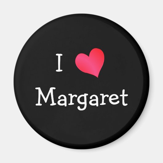 I Love Margaret Magneet (Voorkant)