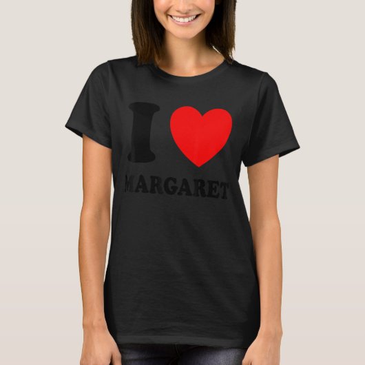I Love Margaret T-shirt (Voorkant)