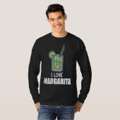 I Love Margarita Cocktail Liquor Drinker T-shirt (Voorkant volledig)