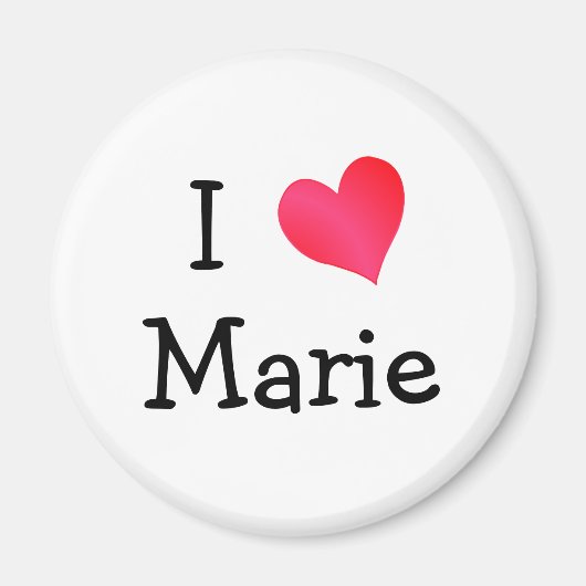 I Love Marie Magneet (Voorkant)