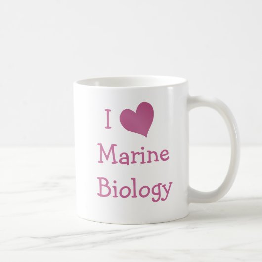 I Love Marine Biology Koffiemok (Rechts)