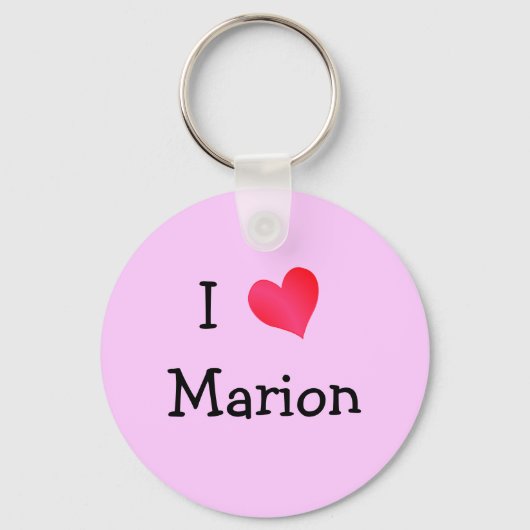 I Love Marion Sleutelhanger (Voorkant)