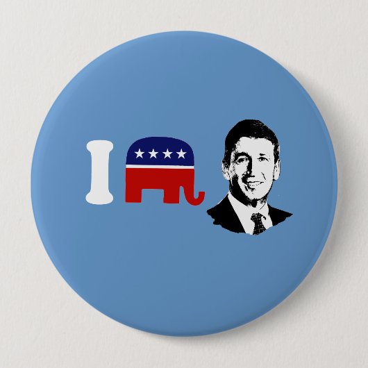 I Love Mark Sanford Ronde Button 4,0 Cm (Voorkant)