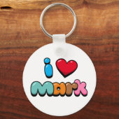 I Love Mark Sleutelhanger (Achterkant)