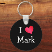 I Love Mark Sleutelhanger (Voorkant)