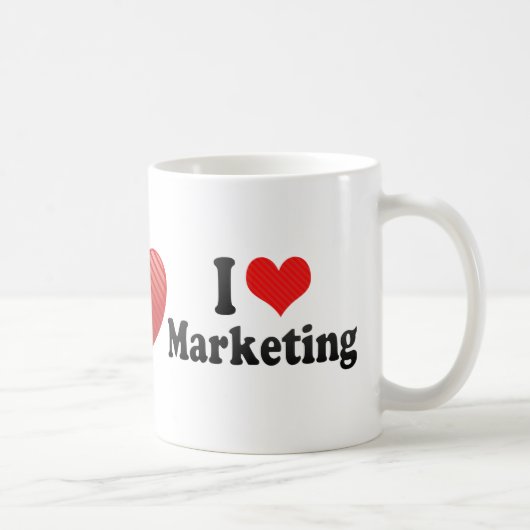 I Love Marketing Koffiemok (Rechts)