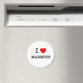 I Love MARMOTS Magneet (Insitu (Vaatwasser))