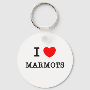 I Love MARMOTS Sleutelhanger