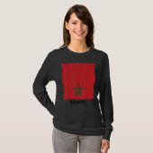I Love Maroc, Cool Marokko Flag Illustration Graph T-shirt (Voorkant volledig)