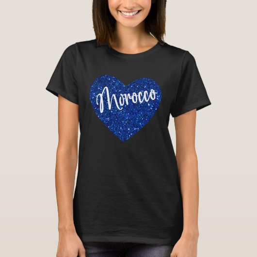 I Love Marokko Heart T-shirt (Voorkant)