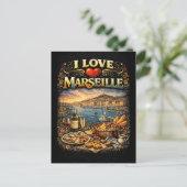 I love Marseille Briefkaart (Staand voorkant)