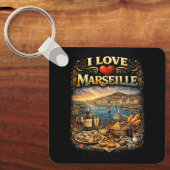 I love Marseille Sleutelhanger (Voorkant)