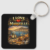 I love Marseille Sleutelhanger (Achterkant)