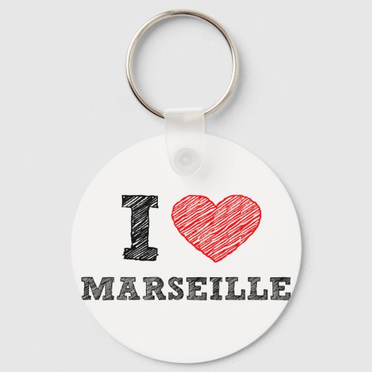 I-love-Marseille Sleutelhanger (Voorkant)
