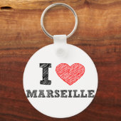 I-love-Marseille Sleutelhanger (Voorkant)