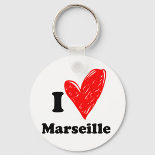 I love Marseille Sleutelhanger