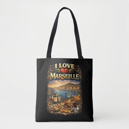 I love Marseille Tote Bag (Voorkant)