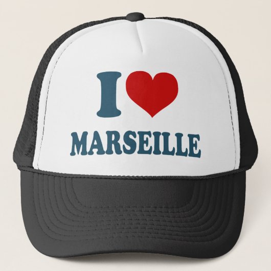 I Love Marseille Trucker Pet (Voorkant)